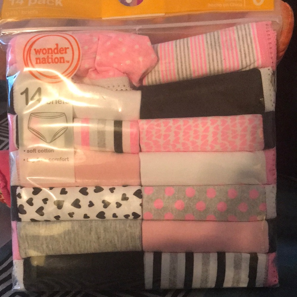 14 pack size 6 girls brief panties